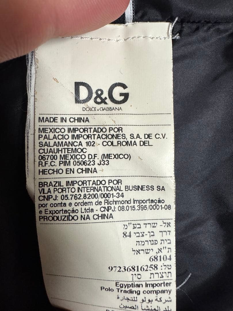 D&Gドルチェ＆ガッバーナ　ナイロンジャケット　ジッパーポケット付