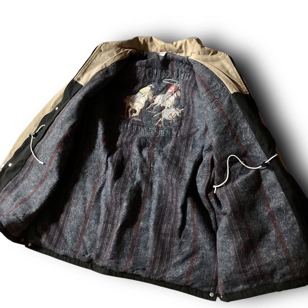 Carolina様☆USA製vintage激レア刺繍デザインダックカバーオールジ