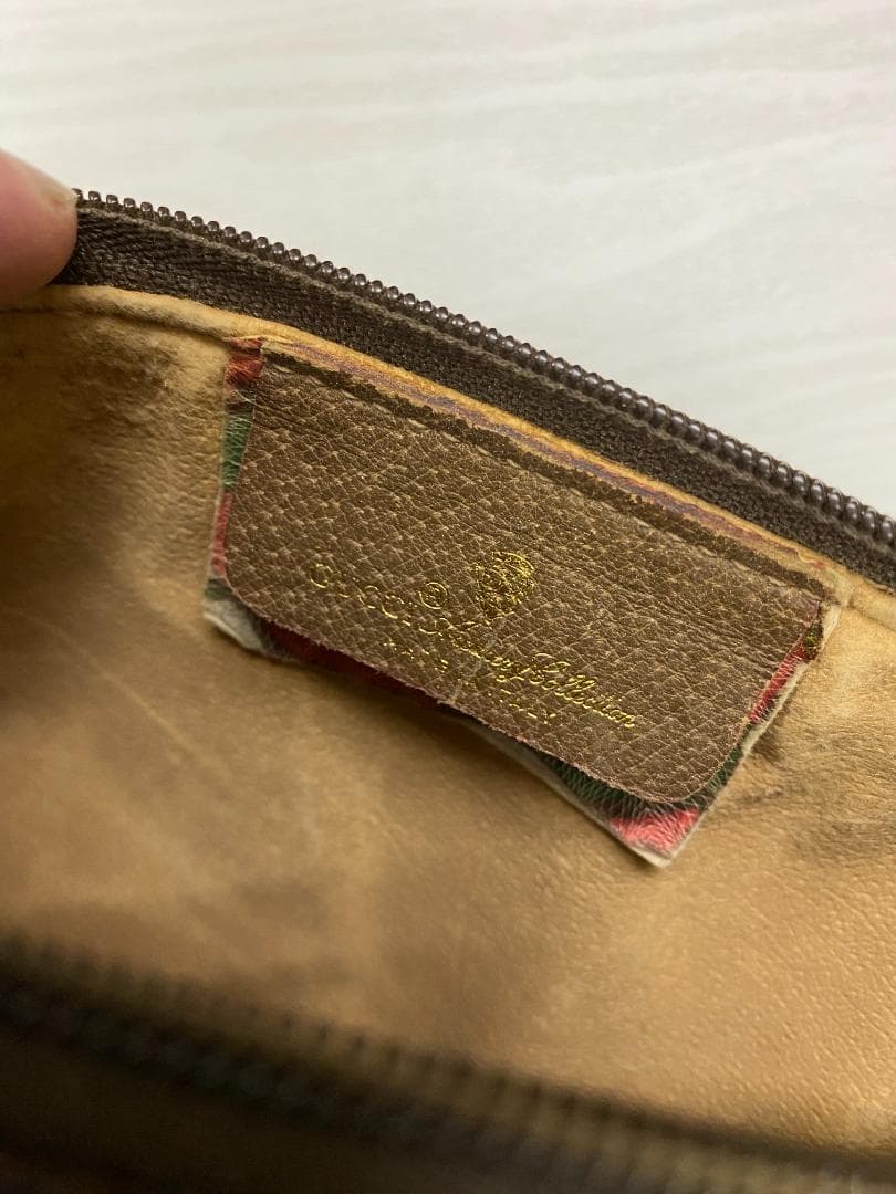 OLD GUCCI　シェリーライン　PVCレザー　サコッシュ