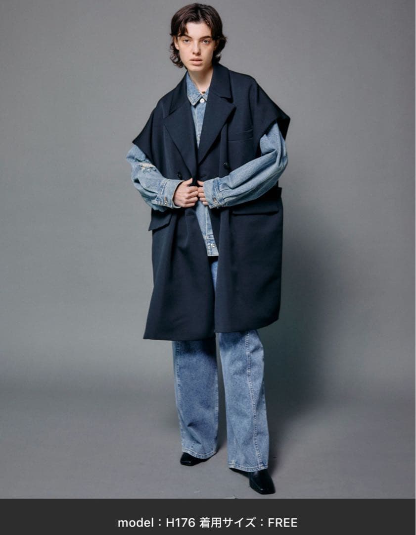 メゾンスペシャル　ハイカウントオーバージレ　ブラック　ほぼ新品