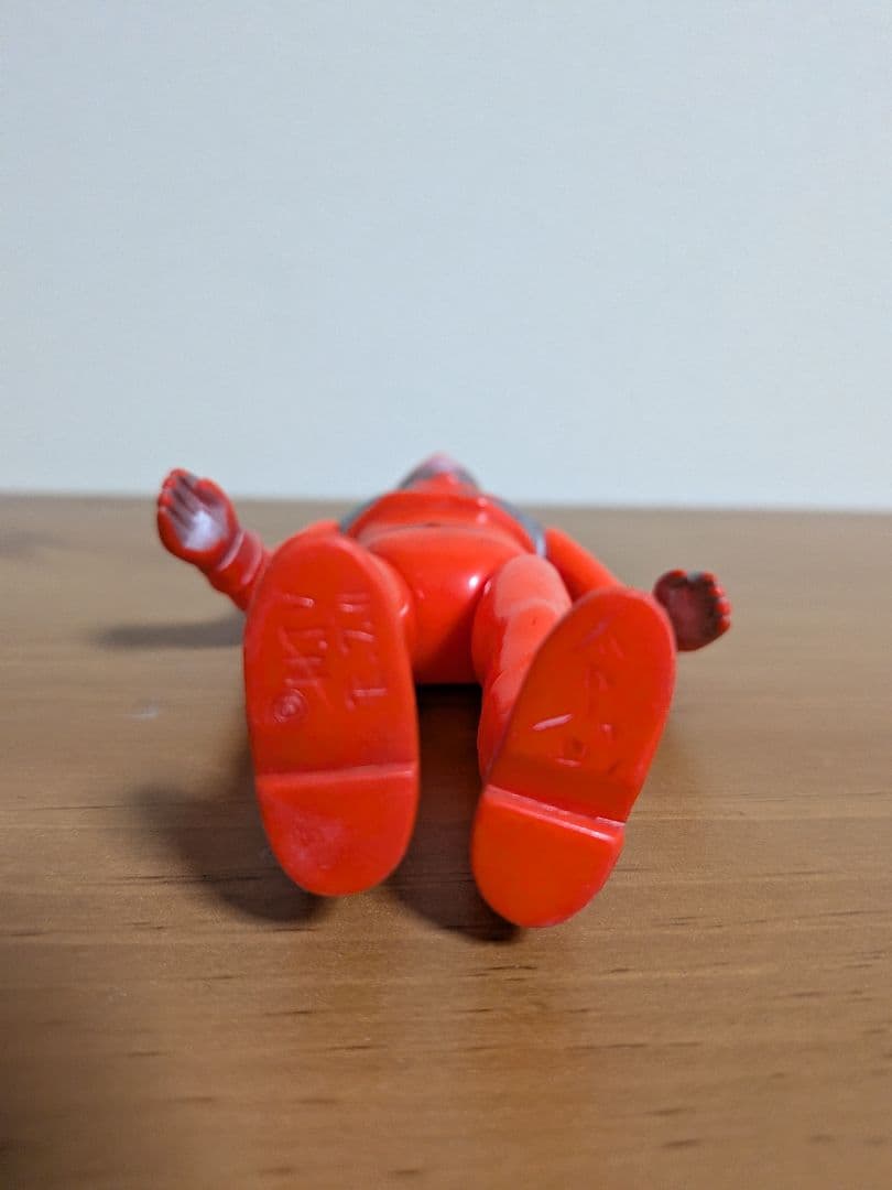 【当時もの難あり】米澤玩具　ソフビ　突撃ヒューマン　右腕間着破損