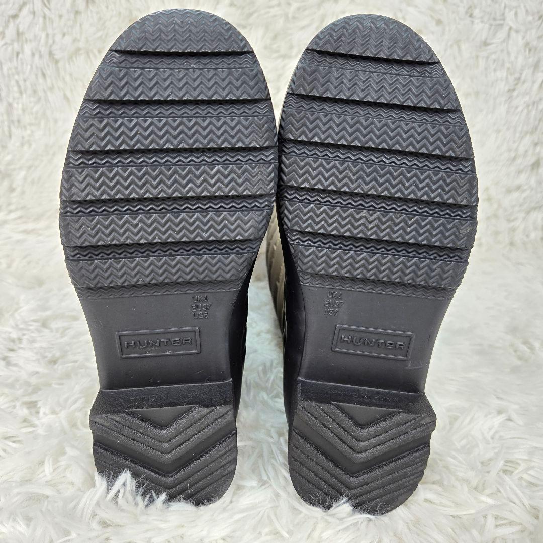 【美品】HUNTER ハンター スノーキルティングブーツ ナイロン 23cm