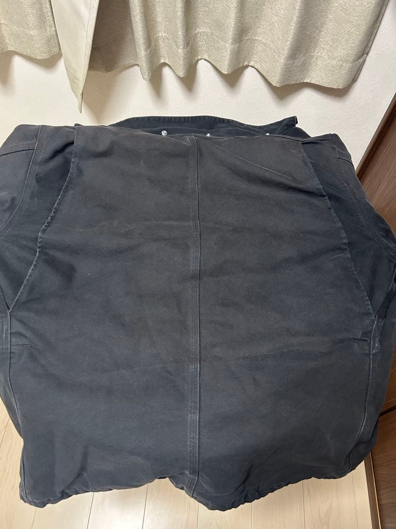 値下げ　Carhartt トラディショナルコート　ブラックフェード　カバーオール