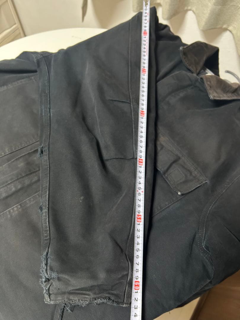 値下げ　Carhartt トラディショナルコート　ブラックフェード　カバーオール