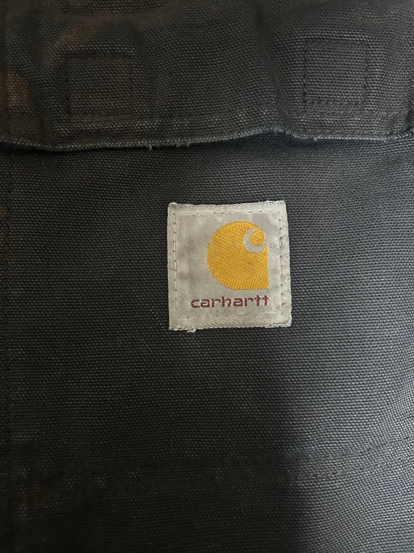 値下げ　Carhartt トラディショナルコート　ブラックフェード　カバーオール