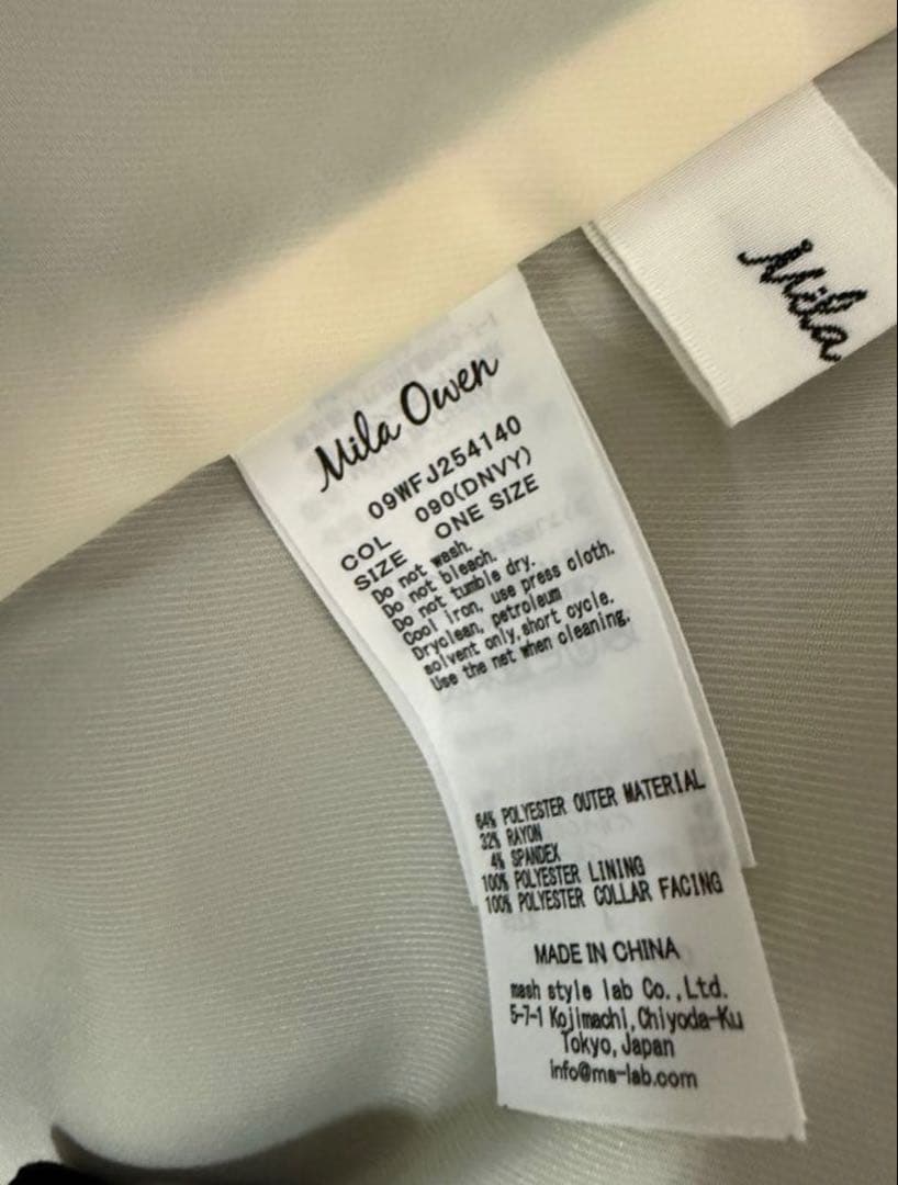 MilaOwen 金釦ダブルブレストブレザー