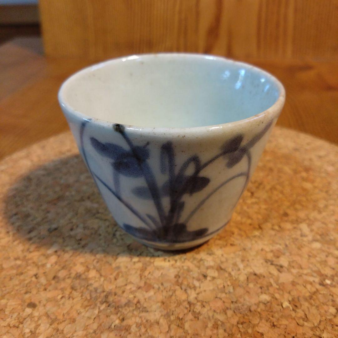 古伊万里初期手　蘭文蕎麦猪口