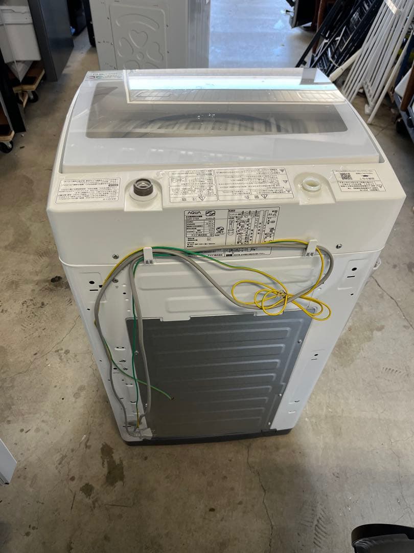 AQUA 洗濯機 7kg 2021年製 上開き　インバーター搭載　風乾燥T