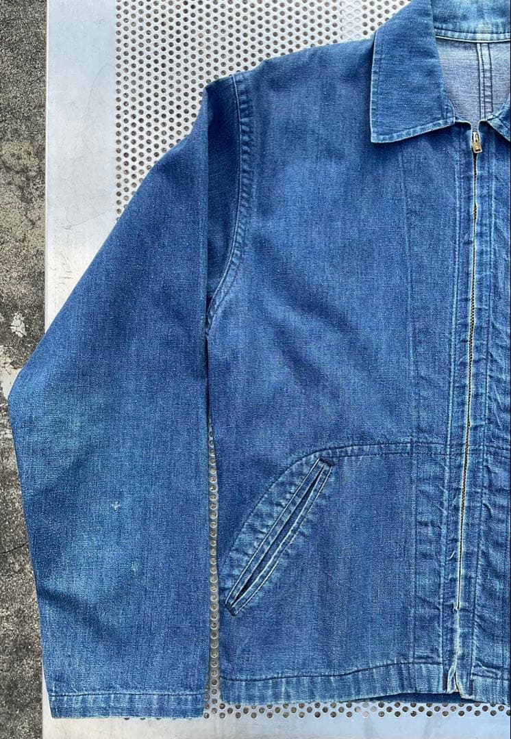 60s 70s Leslie MFG レスリー　デニム　ワークジャケット　短丈
