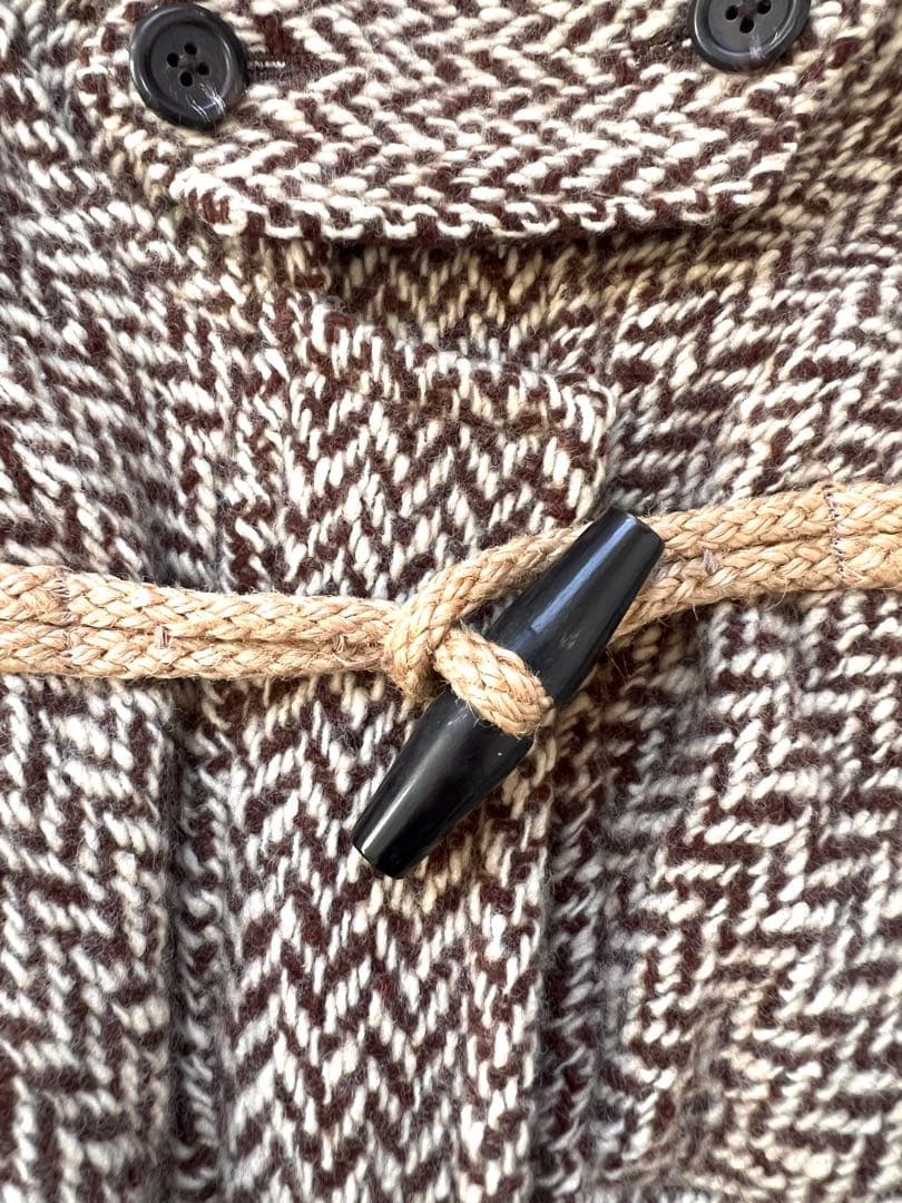 90sラルフローレン マキシ丈ダッフルコート ニット オーバーサイズ