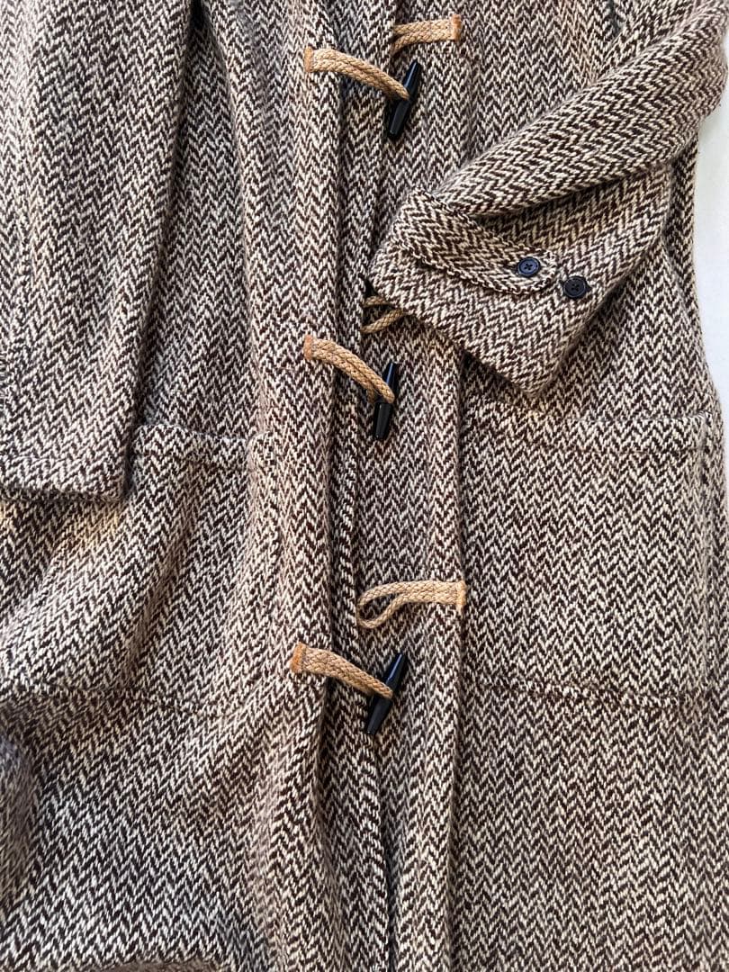 90sラルフローレン マキシ丈ダッフルコート ニット オーバーサイズ