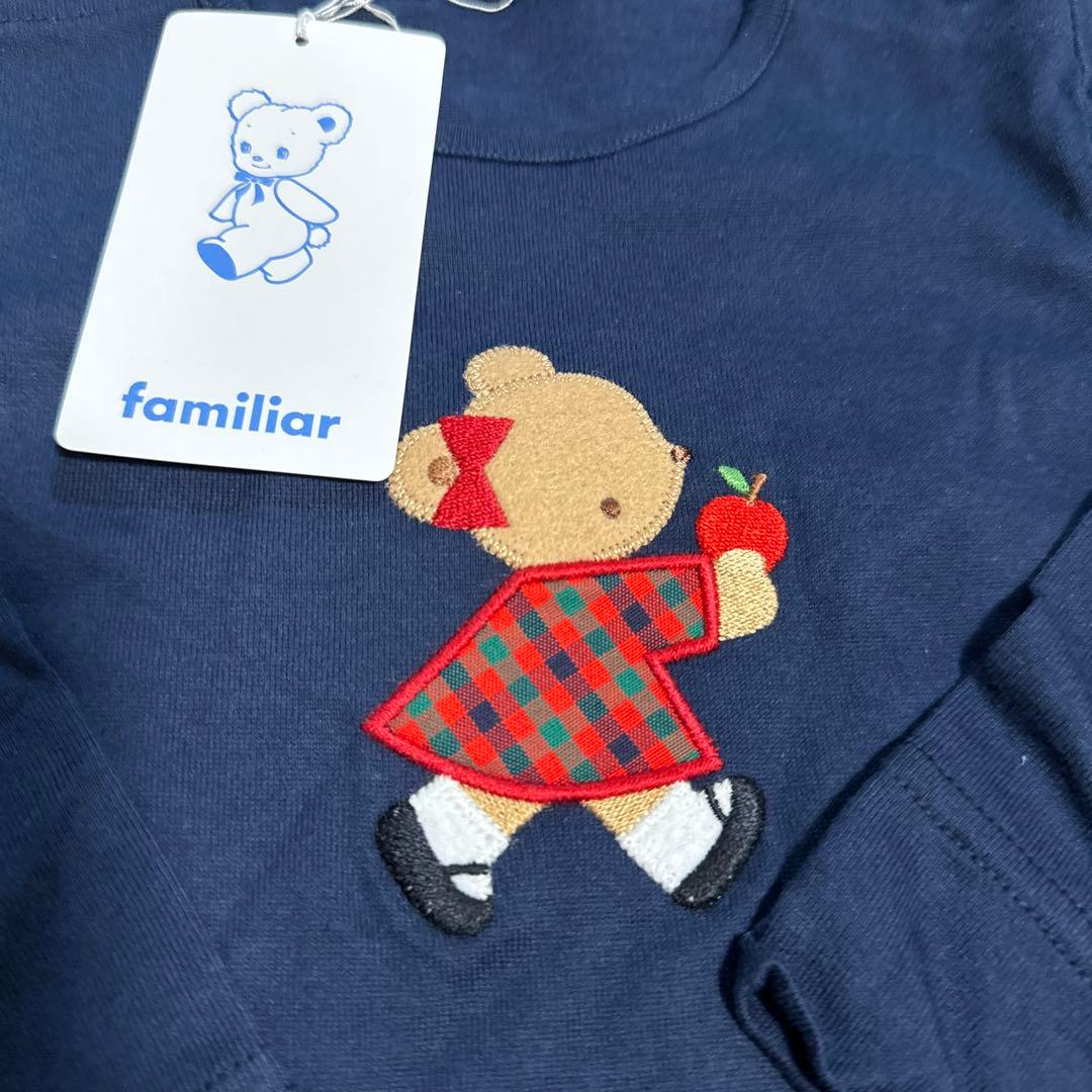 新品　familiar ネイビー チュニック 90cm