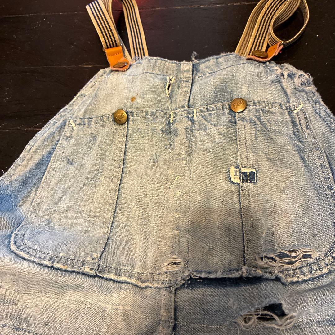 [圧倒的雰囲気！]70s Lee ビンテージ　オーバーオール ボロの美学。炭鉱系