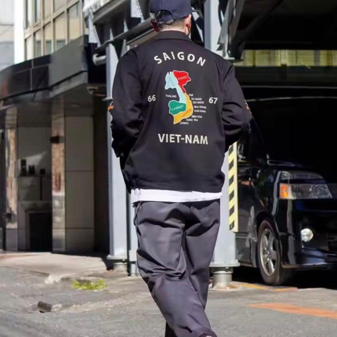 ベトジャン スーベニアジャケット60's 70's 黒XL