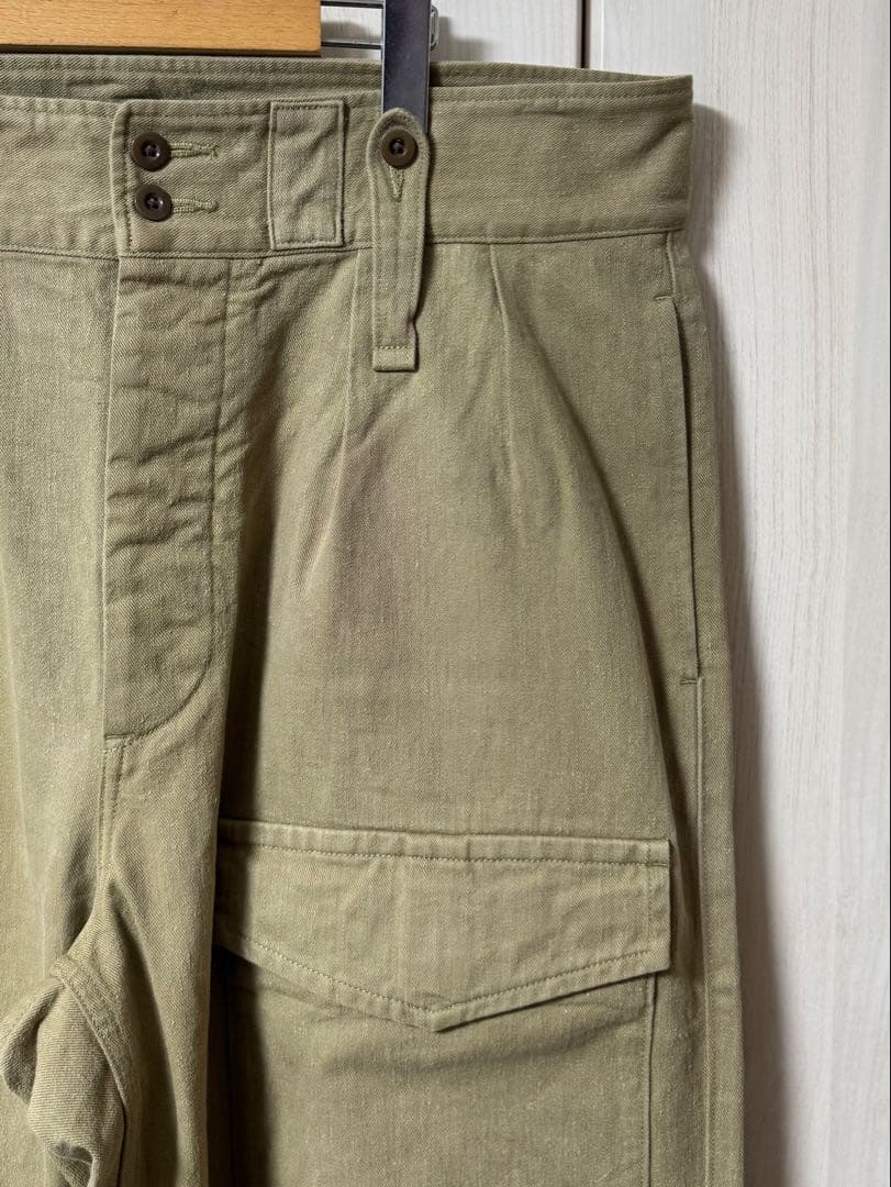 ナイジェルケーボン ブリティッシュアーミーパンツ (カーキ/36サイズ)