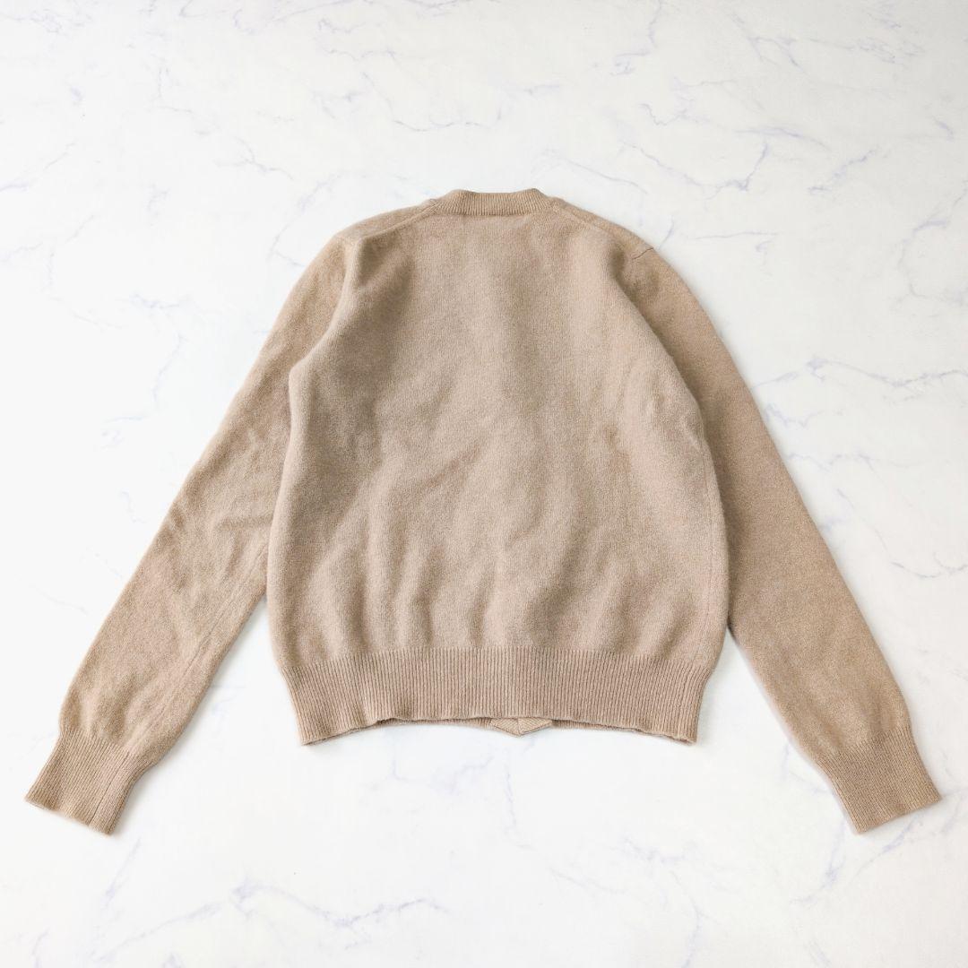 プレイコムデギャルソン カーディガン ブラックハート ウール100% M