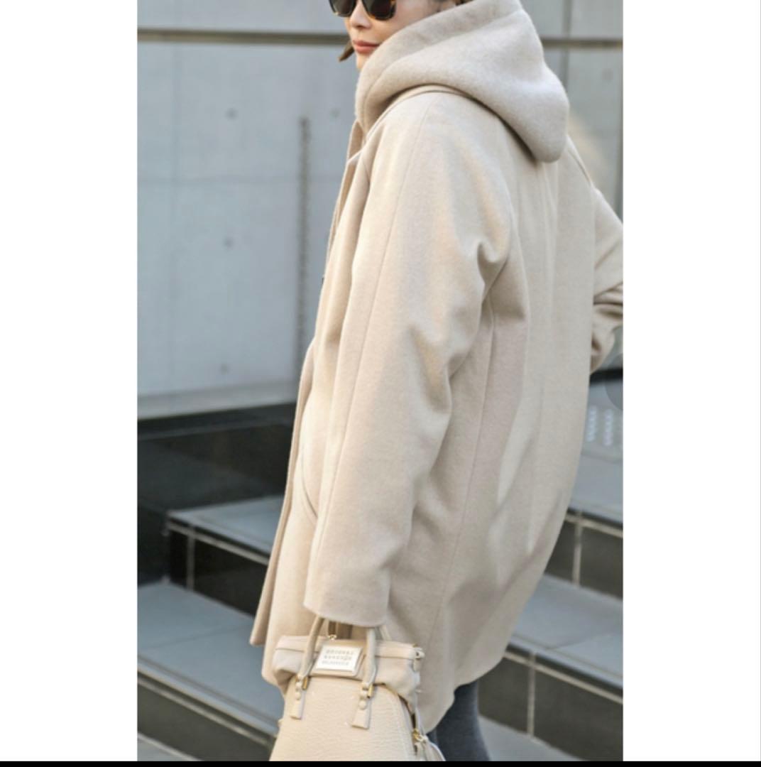 everyday I likeベージュ ダブルブレスト コート