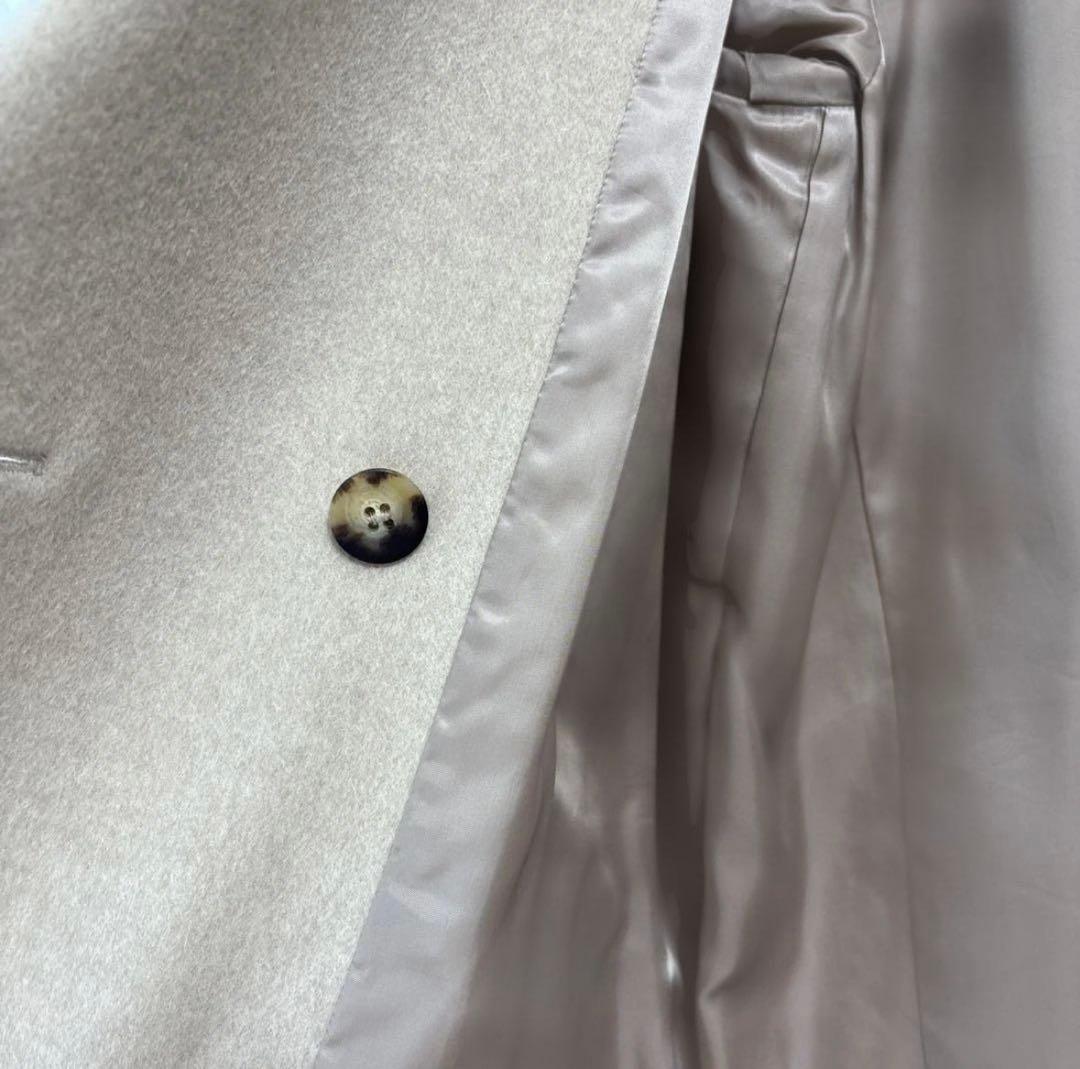 everyday I likeベージュ ダブルブレスト コート