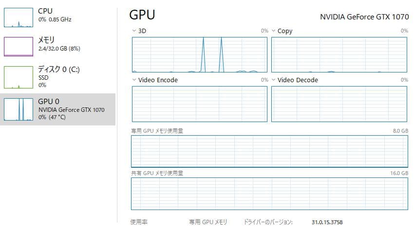【動作確認済】NVIDIA GeForce GTX1070 8GB ZOTAC