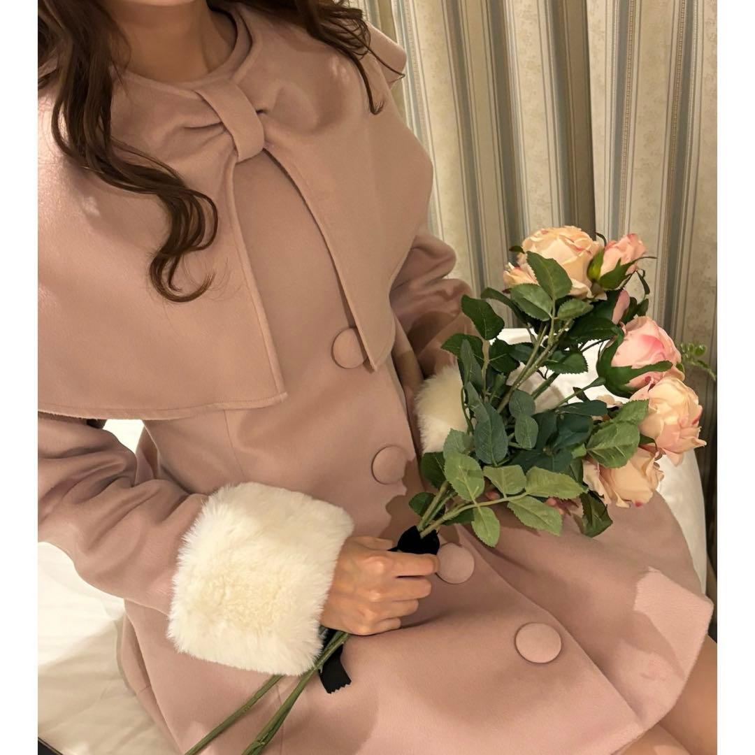 Me roir リボンケープドーリーコート