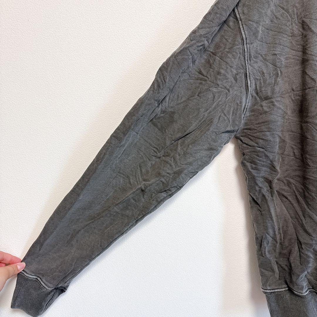 BALENCIAGA Parisプリント グレー 長袖　パーカー【S】バレンシア