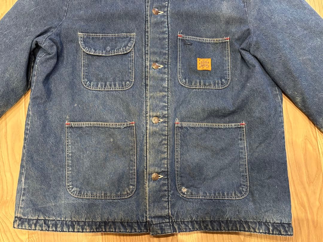 70s-80s BIG BEN（ビッグベン）デニムカバーオール USA製 XL