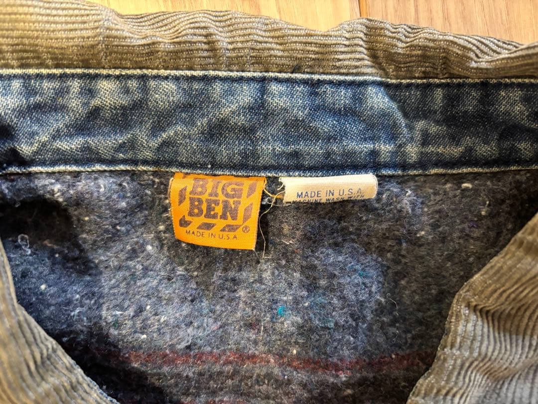 70s-80s BIG BEN（ビッグベン）デニムカバーオール USA製 XL