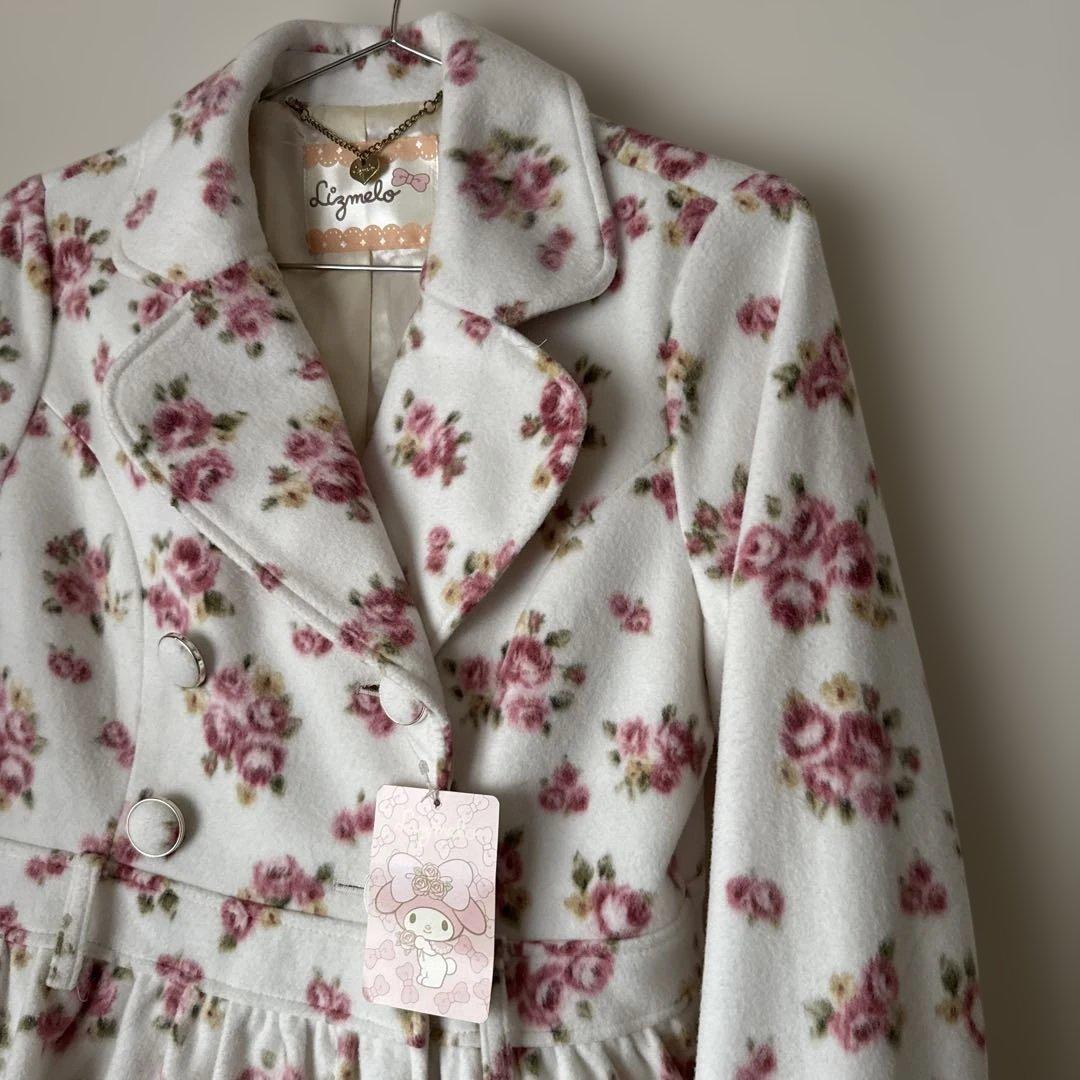 タグ付き Lizmelo リズメロ　花柄コート　サイズL