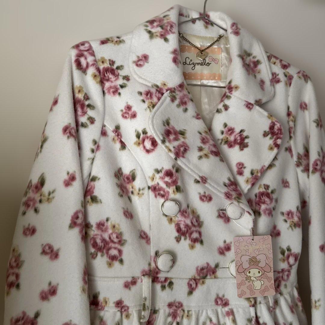 タグ付き Lizmelo リズメロ　花柄コート　サイズL