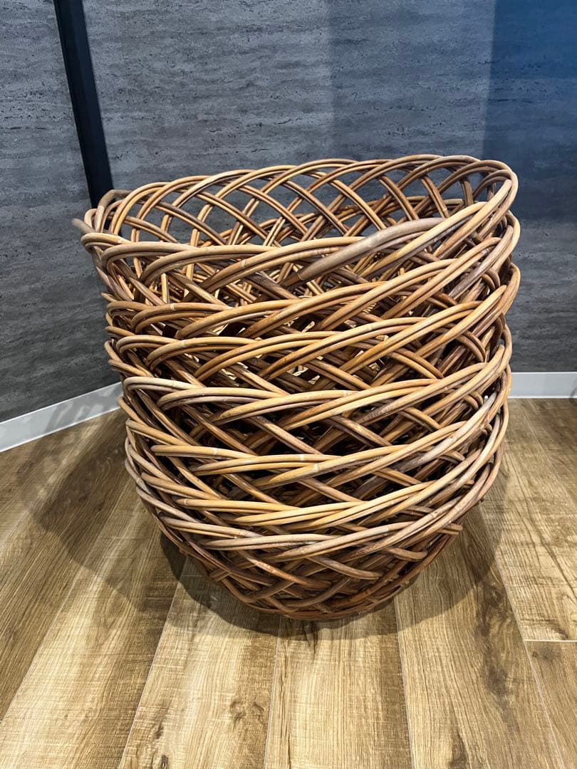激安/アンティーク/昭和レトロ/古道具/銭湯/籐カゴ/脱衣カゴ/籠/バスケット