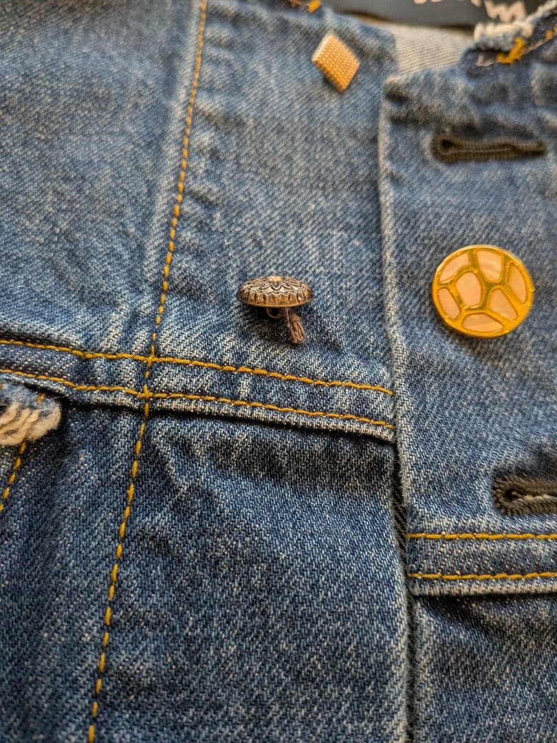 【美品】ボナム　チェンジボタンデニムジャケット　S