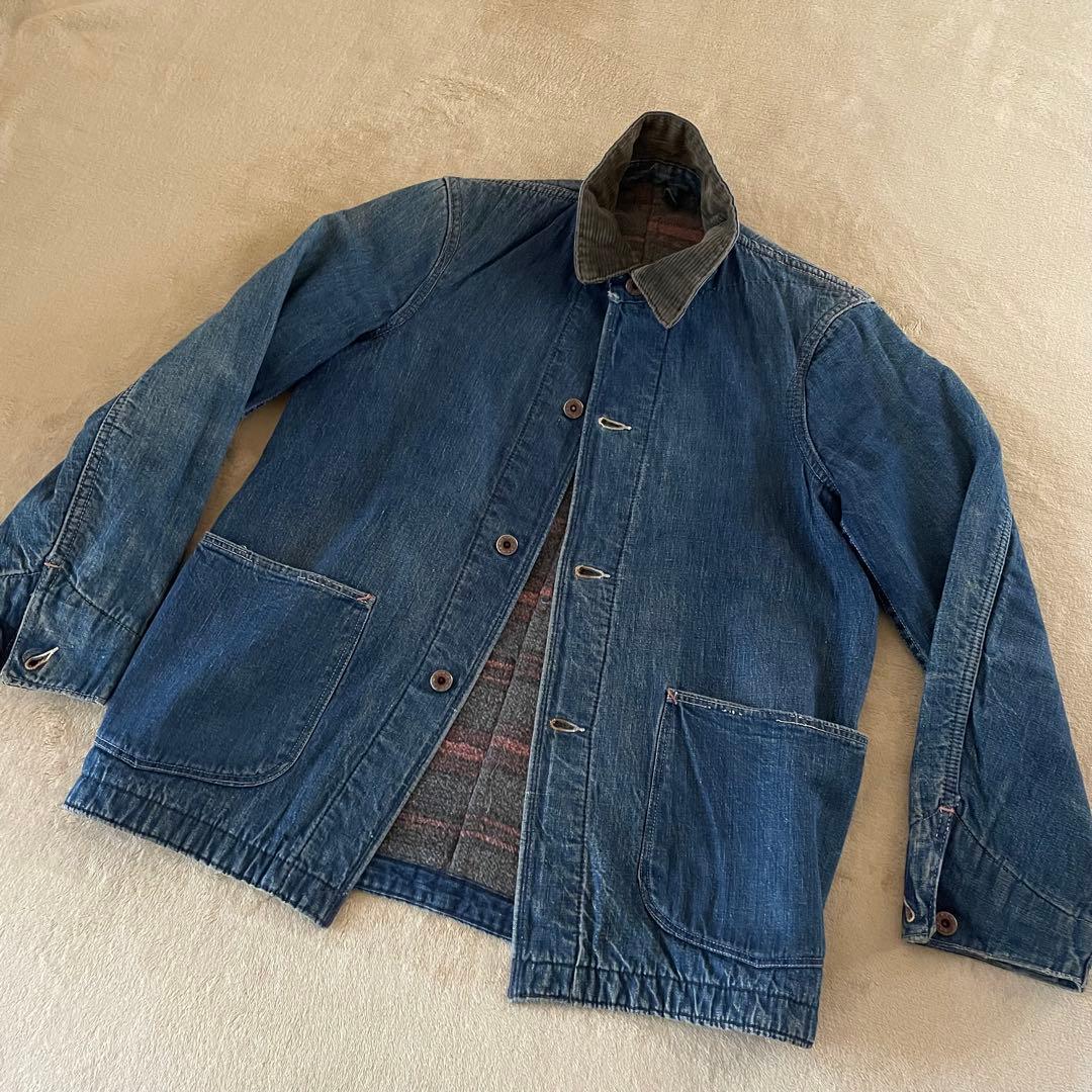 40s カバーオール デニム 大戦 ヴィンテージ USA VINTAGE