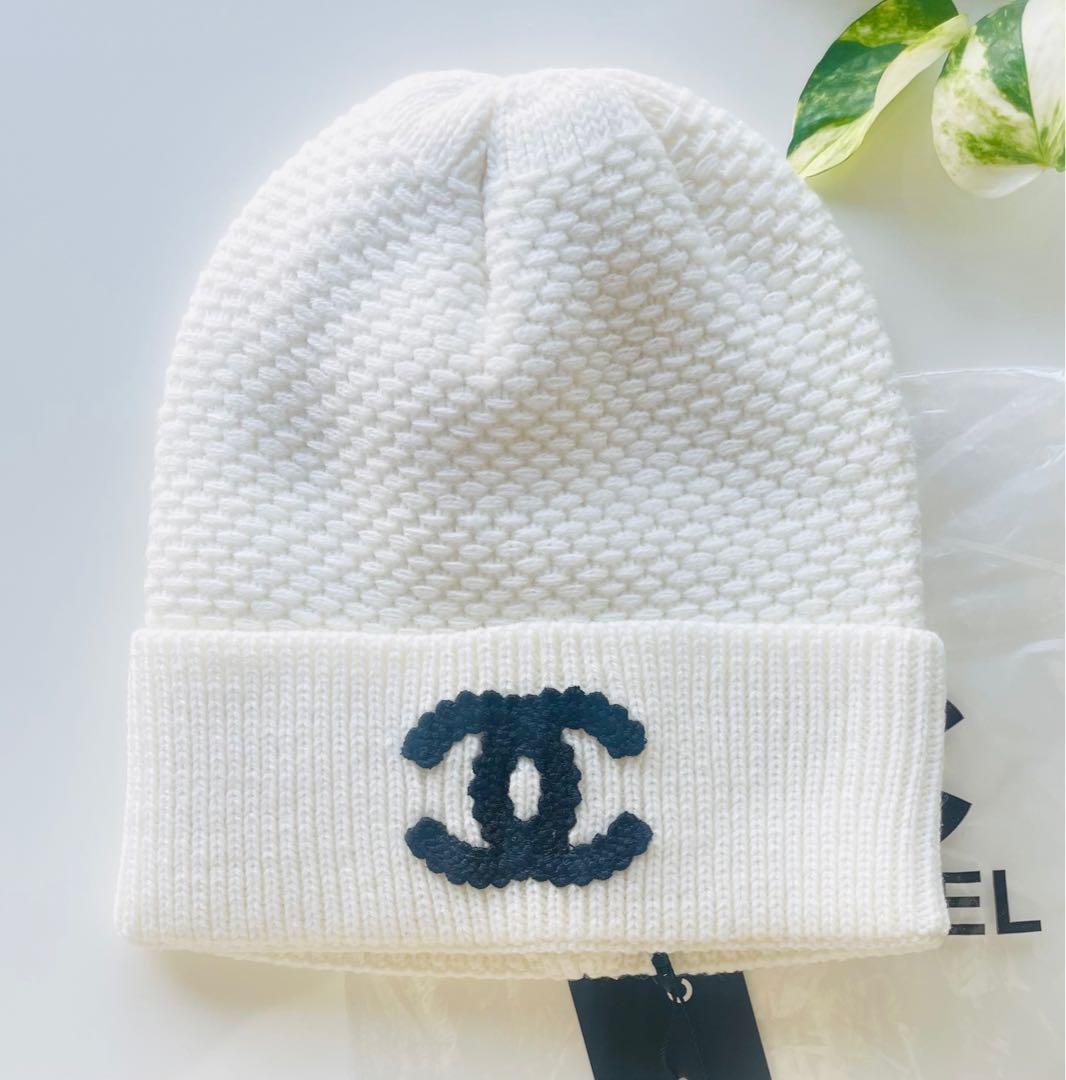 2/3終　ノベルティ　白　ニット帽
