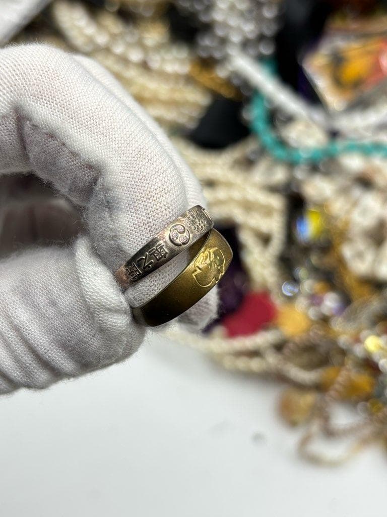 4kg イミテーション　まとめ　アクセサリー　メッキ　パール　18K含　⑩　遺品