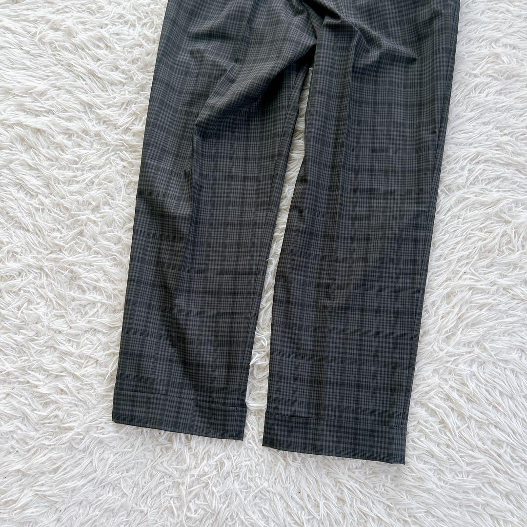 極美品　XL ビームスプラス　スーツ　セットアップ　チェック　ジャケット　パンツ