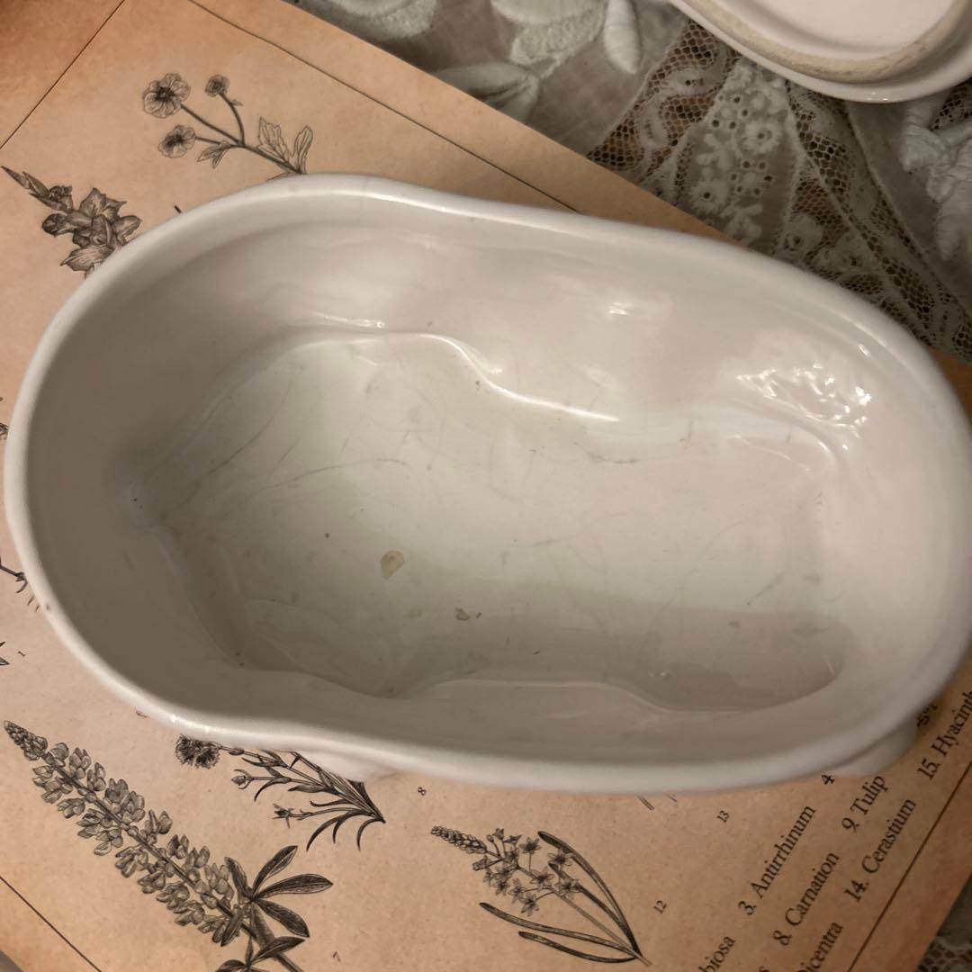 ミニ！フランスアンティークうさぎテリーヌポットバニーラビットミシェル・コーガン