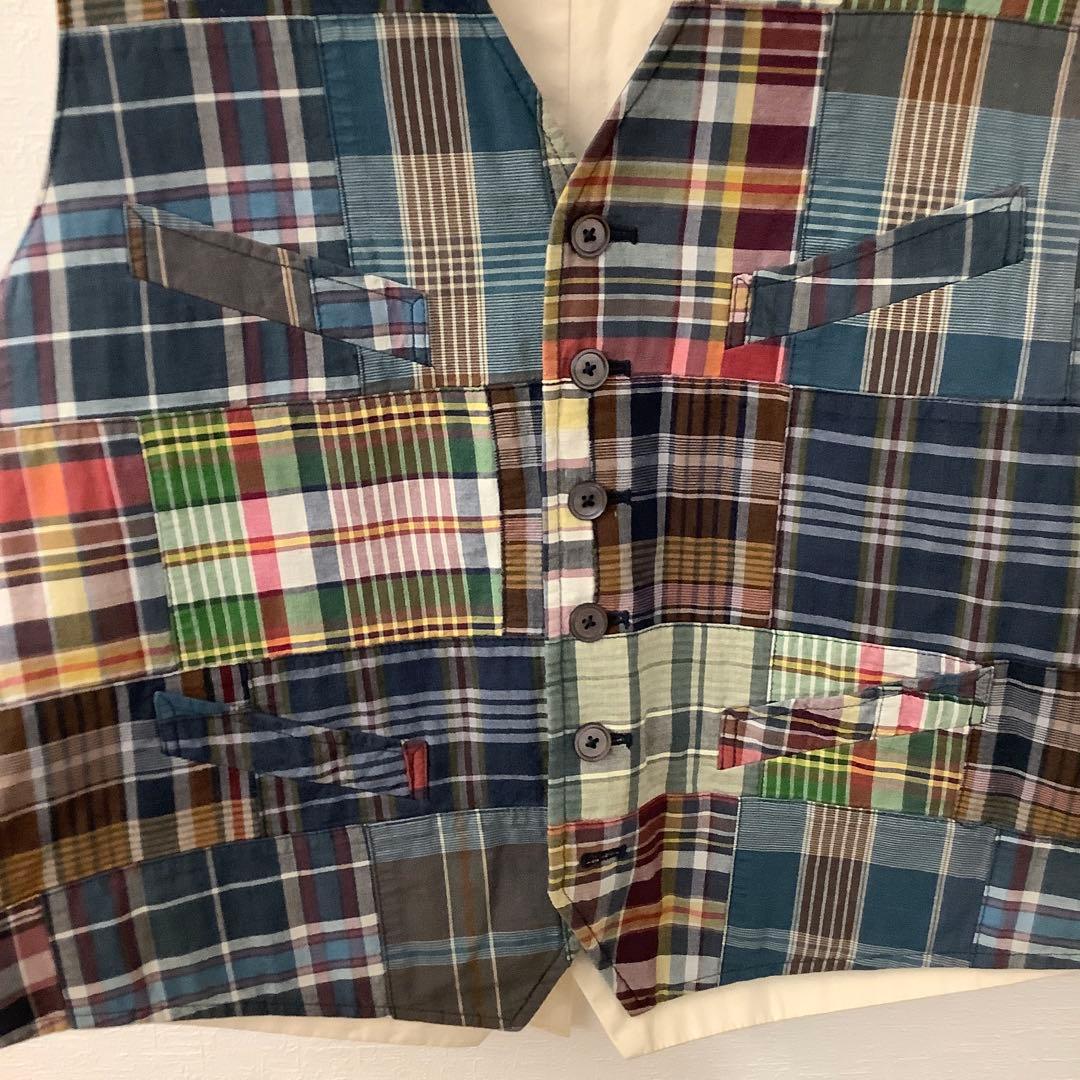 ラルフローレン　パッチワークベスト　ポロカントリー　RRL Mサイズ　美品