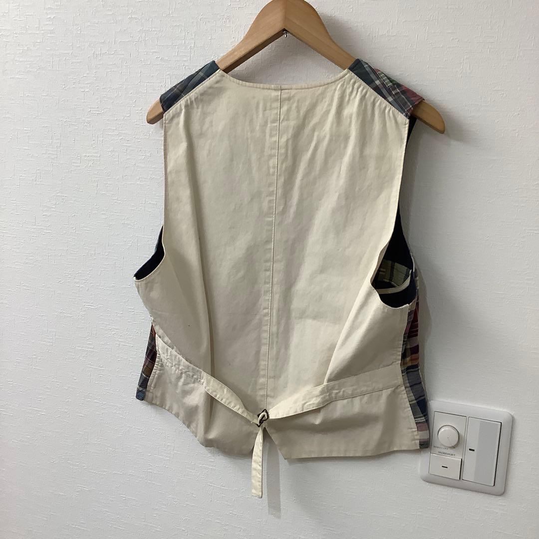 ラルフローレン　パッチワークベスト　ポロカントリー　RRL Mサイズ　美品