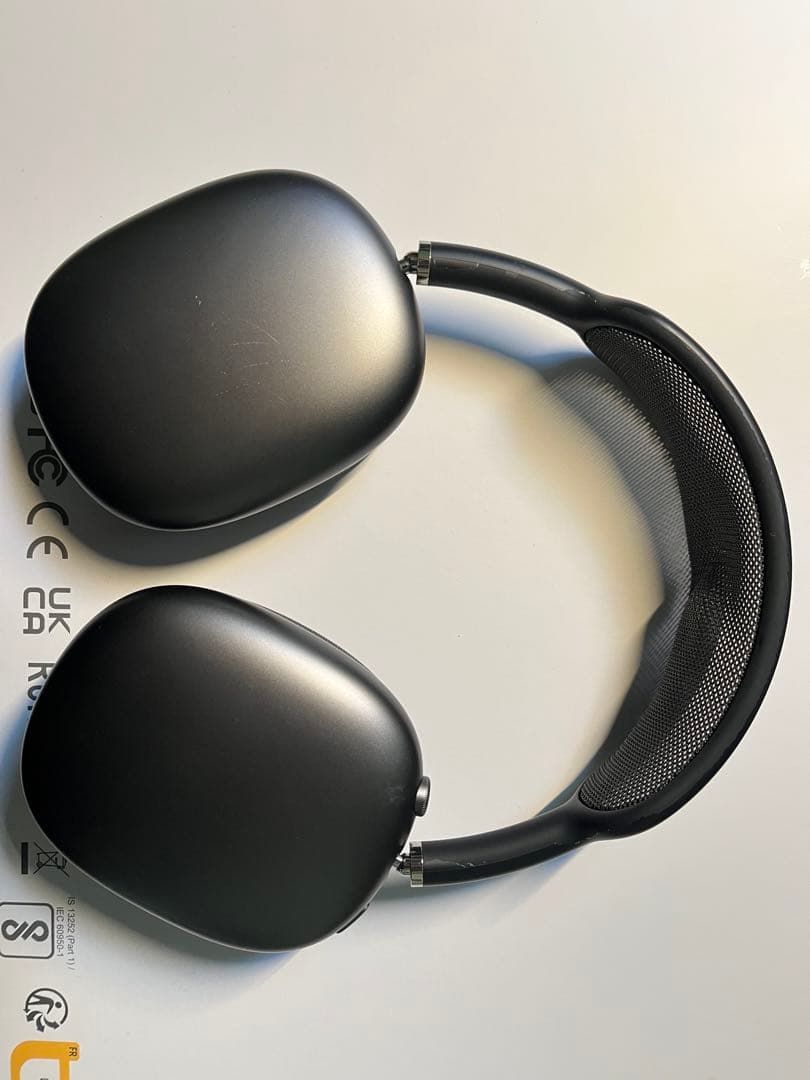 ブラック オーバーイヤー型ヘッドフォン