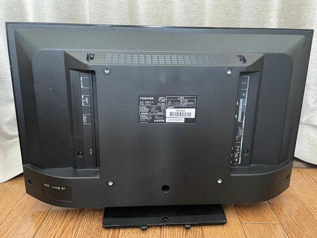 TOSHIBA 24S22 2019年製 テレビ