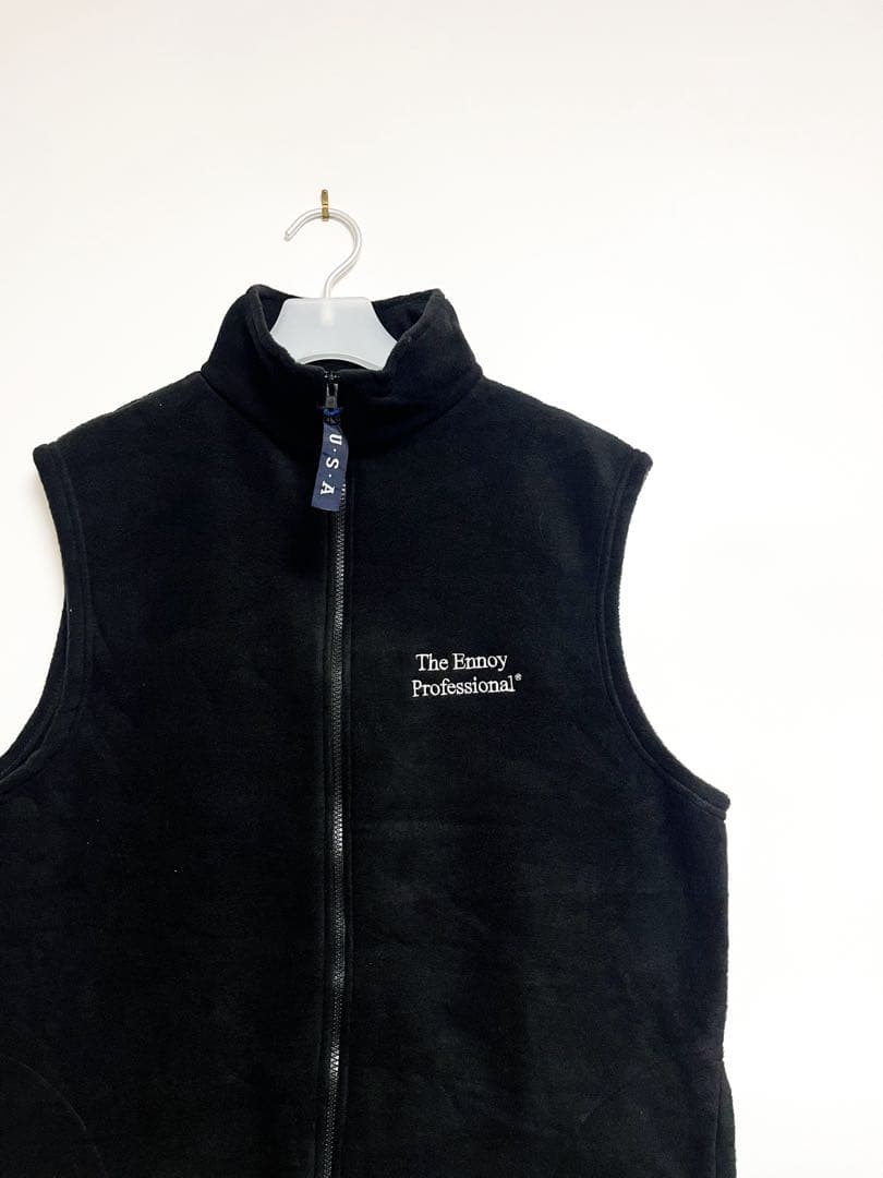 希少初期美品ennoy フリースベスト ブラック XL USA製