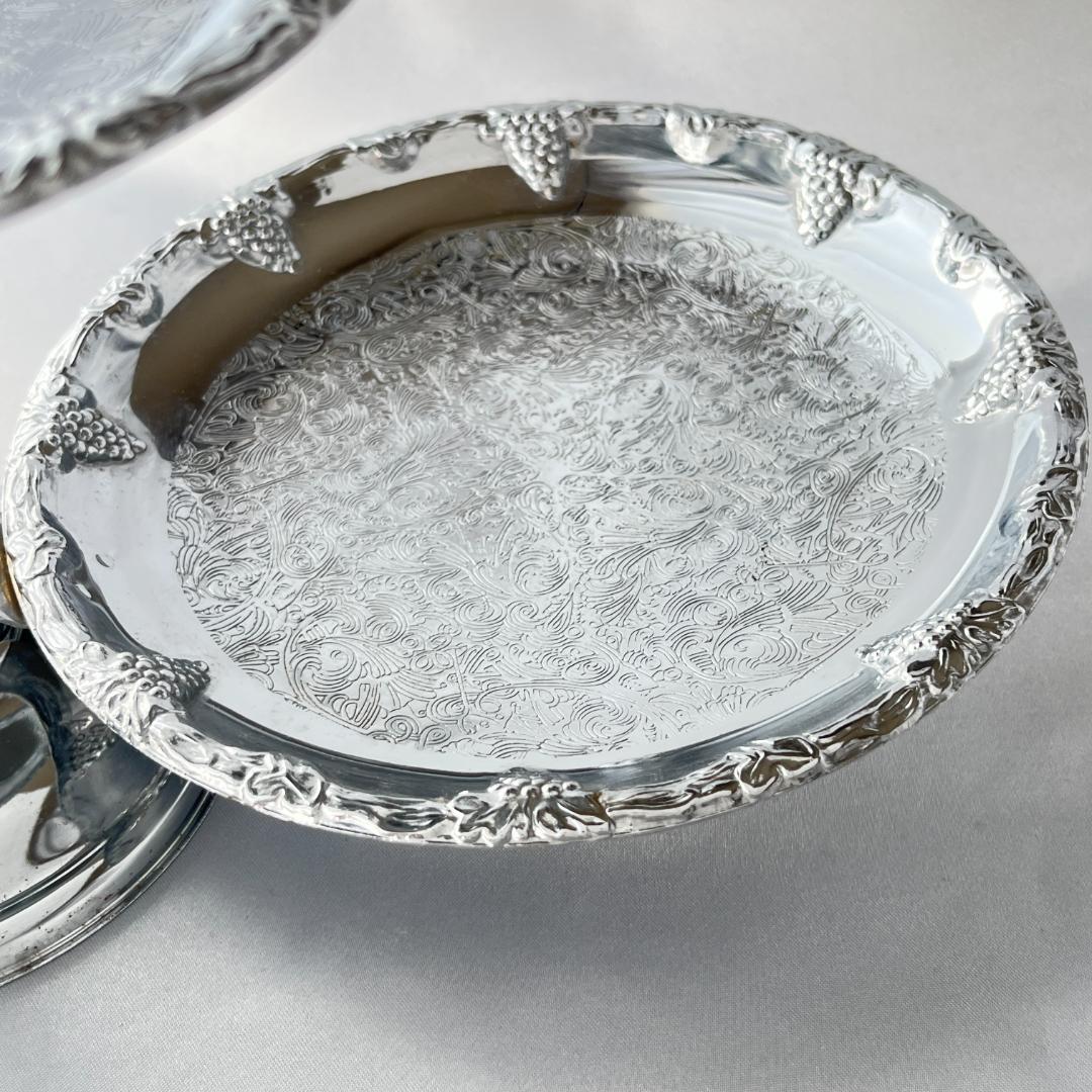 【英国】 葡萄のケーキスタンド バタフライ式