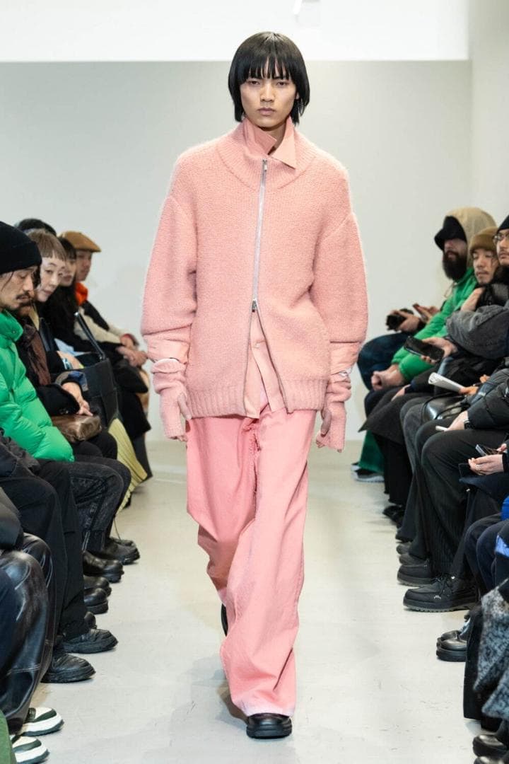 【 VEIN 】SHAGGY KNIT DS JACKET-PINK