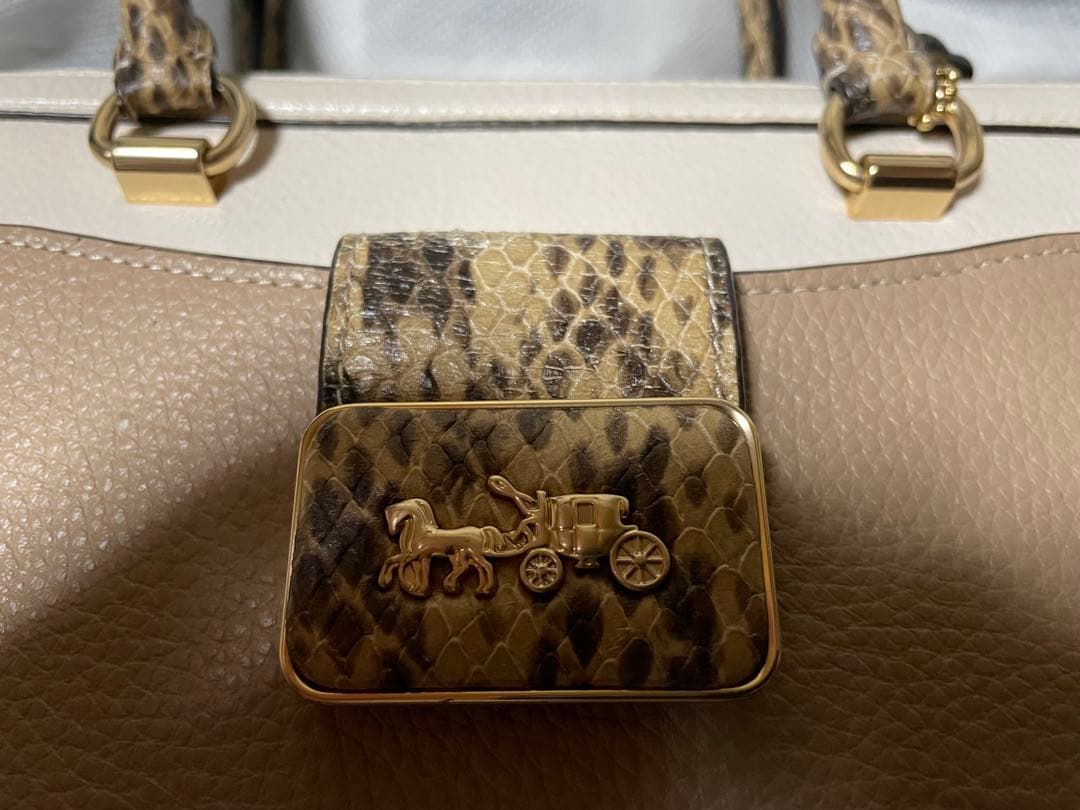 COACH グレース キャリーオール・カラーブロック