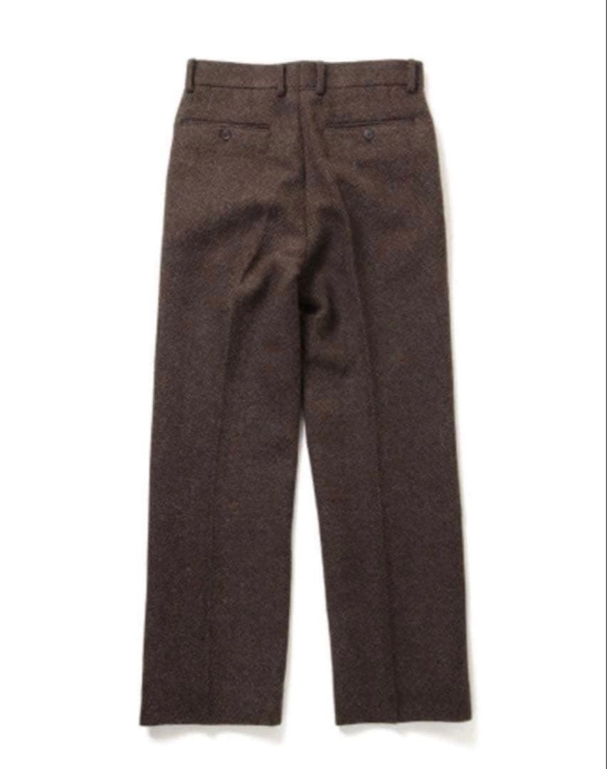 パンツ AURALEE LAMA SHETLAND WOOL TWEED SLACKS