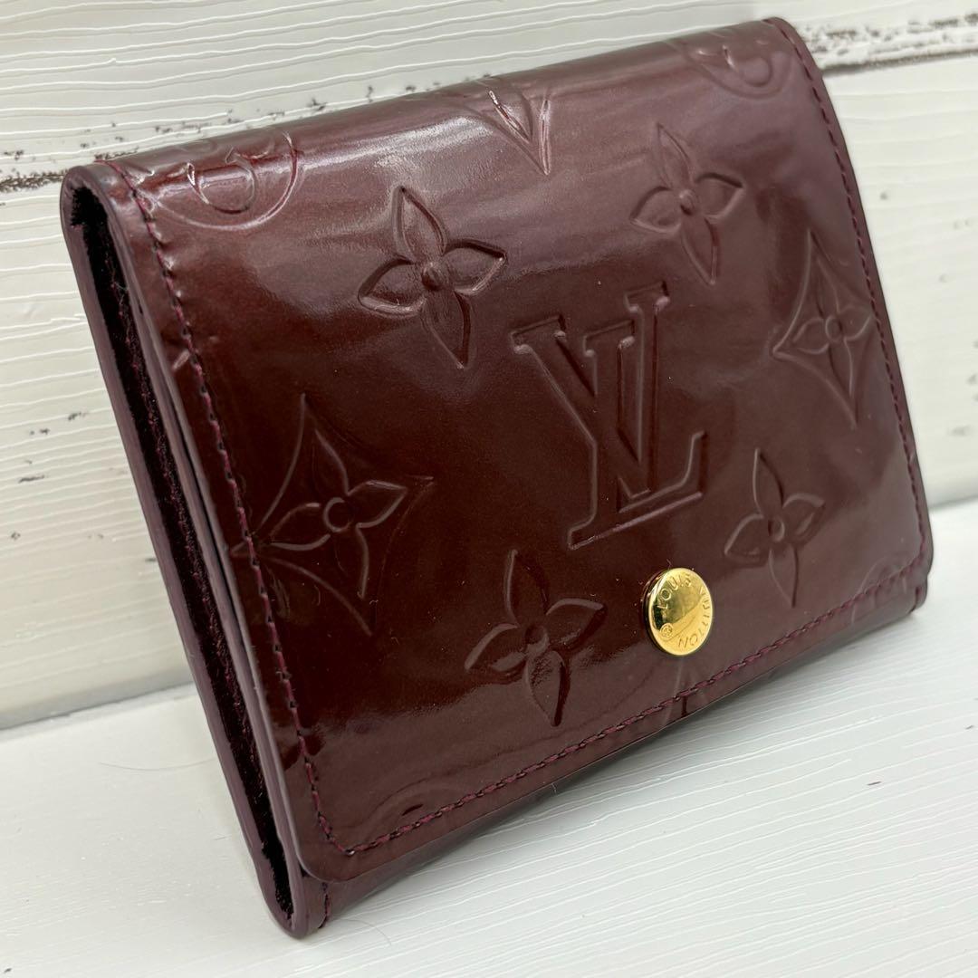 【極美品】アンヴェロップカルトドゥヴィジット カードケース ヴェルニ 名刺入れ