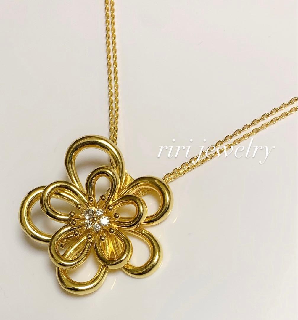 YG フラワーネックレス