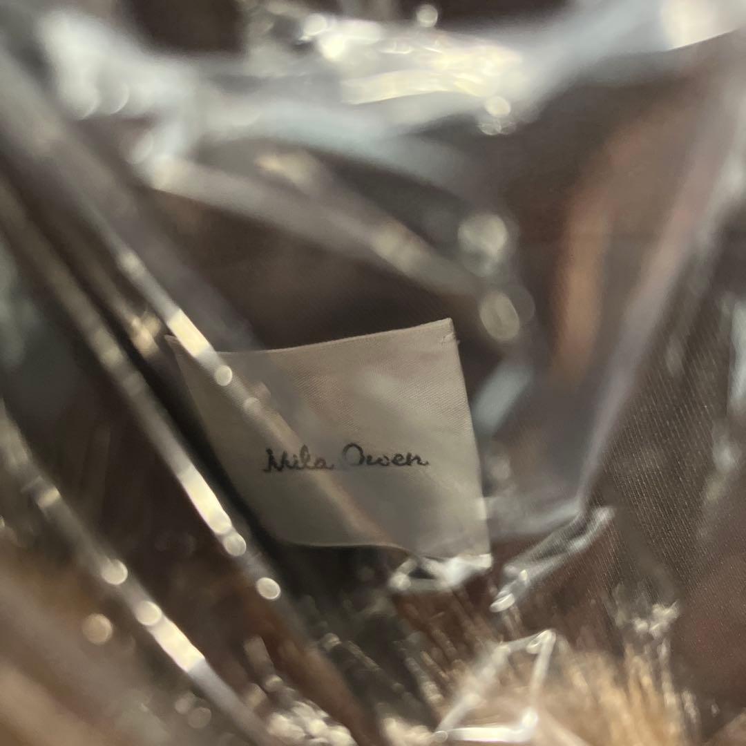 Mila Owen マルチマテリアルノーカラーファーコート