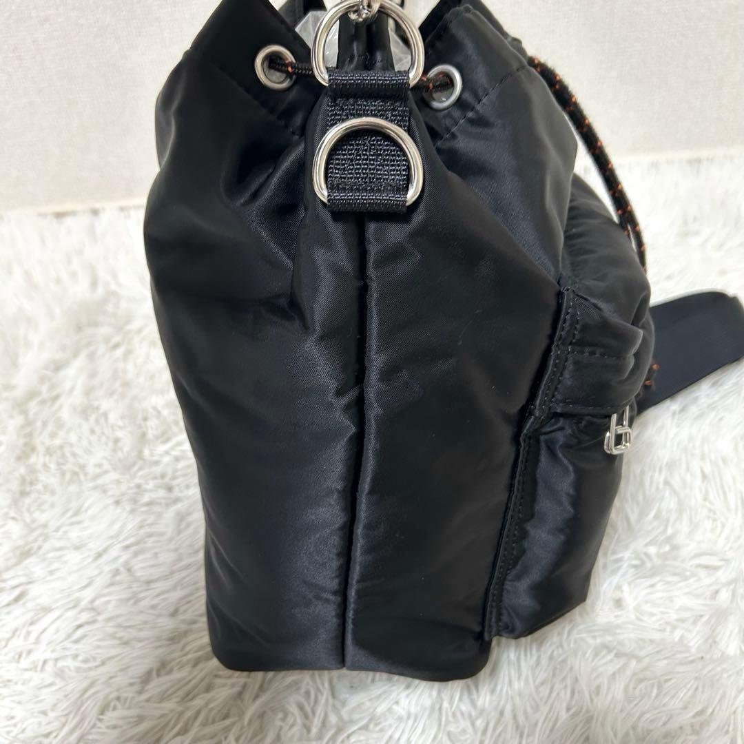 【極美品✨完売品/バルーンサック】ポーター　2way ショルダーバッグ　黒　巾着