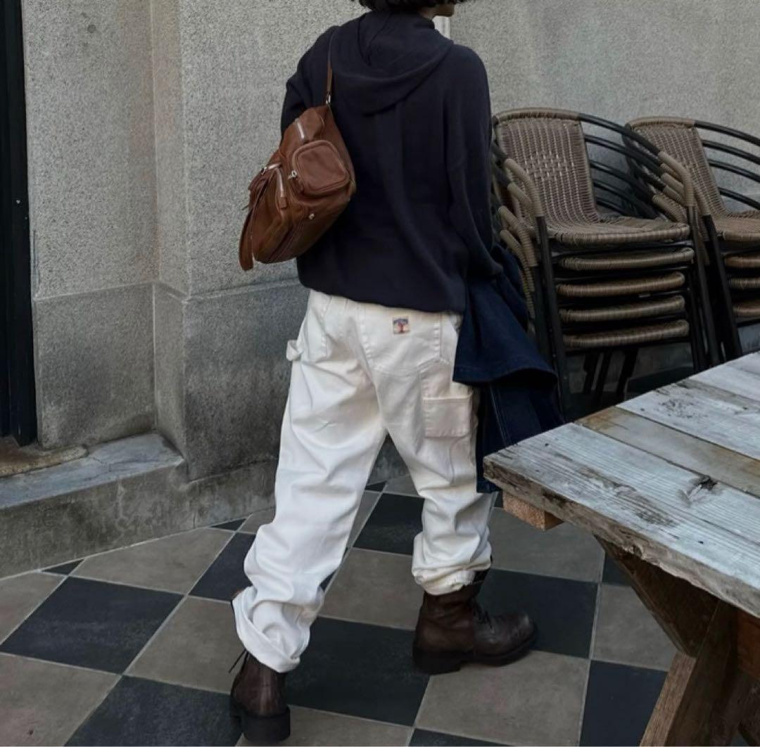 ok.soon×piccadilly コットンホワイトペインターパンツ 3